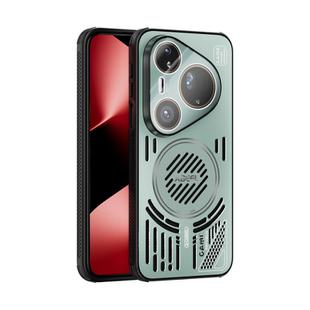 For Huawei Pura 80 Ultra 5G ABEEL Ice Fox Series Magsafe Heat Sink Cooling Phone Case(Light Green)