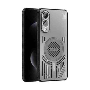 For Samsung Galaxy S25 Edge 5G ABEEL Ice Fox Series Magsafe Heat Sink Cooling Phone Case(Titanium Gray)