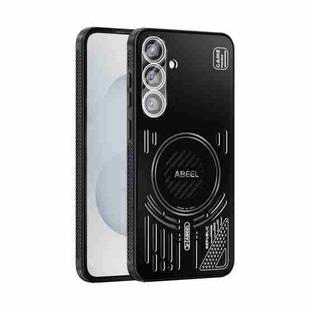 For Samsung Galaxy S25+ 5G ABEEL Ice Fox Series Magsafe Heat Sink Cooling Phone Case(Black)