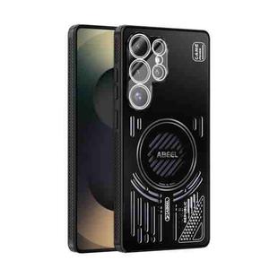For Samsung Galaxy S25 Ultra 5G ABEEL Ice Fox Series Magsafe Heat Sink Cooling Phone Case(Black)