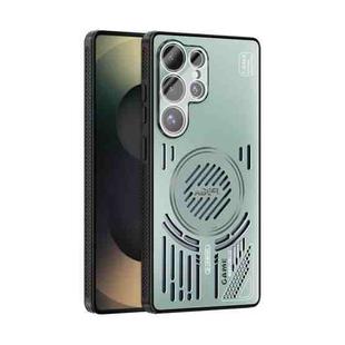 For Samsung Galaxy S25 Ultra 5G ABEEL Ice Fox Series Magsafe Heat Sink Cooling Phone Case(Light Green)
