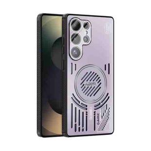 For Samsung Galaxy S25 Ultra 5G ABEEL Ice Fox Series Magsafe Heat Sink Cooling Phone Case(Pink Purple)