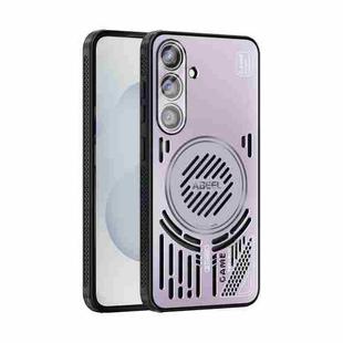 For Samsung Galaxy S25 5G ABEEL Ice Fox Series Magsafe Heat Sink Cooling Phone Case(Pink Purple)