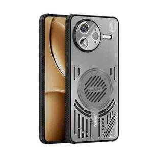 For Redmi K80 Pro ABEEL Ice Fox Series Magsafe Heat Sink Cooling Phone Case(Titanium Gray)