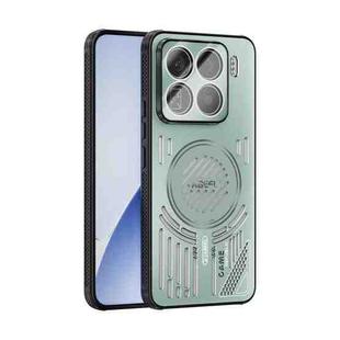 For Xiaomi 15 Pro ABEEL Ice Fox Series Magsafe Heat Sink Cooling Phone Case(Light Green)