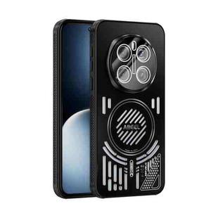 For Honor Magic7 Pro ABEEL Ice Fox Series Magsafe Heat Sink Cooling Phone Case(Black)