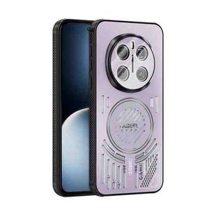 For Honor Magic7 Pro ABEEL Ice Fox Series Magsafe Heat Sink Cooling Phone Case(Pink Purple)