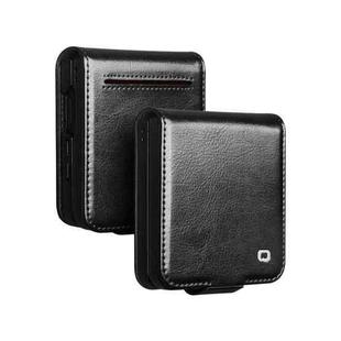 For Samsung Galaxy Z Flip7 5G QIALINO Genuine Leather Phone Case(Black)