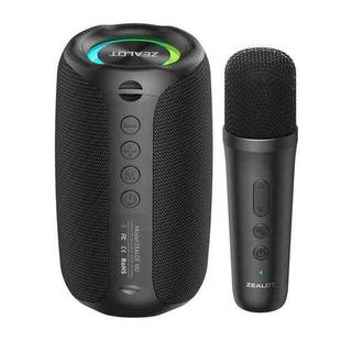 Zealot M2 8W Portable Outdoor RGB Bluetooth Speaker, Type:with 1pc Microphone(Black)