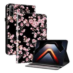 For Infinix Xpad GT Crystal Texture Painted Leather Tablet Case(Plum Bossom)
