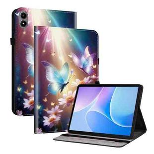 For Infinix Xpad 20 Crystal Texture Colored Drawing Leather Tablet Case(Butterfly Love Flower)