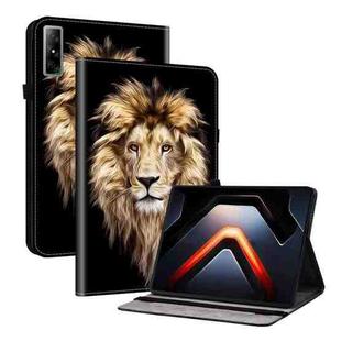 For Infinix Xpad GT Crystal Texture Colored Drawing Leather Tablet Case(Lion Head)