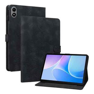 For Infinix Xpad 20 Lily Embossed Leather Tablet Case(Black)