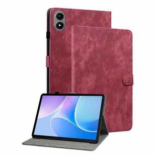 For Infinix Xpad 20 Tiger Pattern Flip Leather Tablet Case(Red)