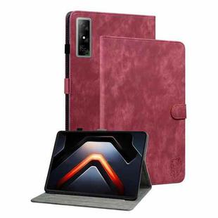 For Infinix Xpad GT Tiger Pattern Flip Leather Tablet Case(Red)