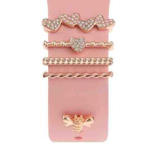 Smart Watch Band Decorative Ring Metal Accessories(Bee)