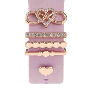 Smart Watch Band Decorative Ring Metal Accessories(Infinite Love)