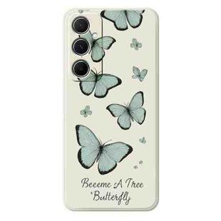 For Samsung Galaxy S23 5G A Series Minimalist TPU Creative Painted Phone Case(White A0979)