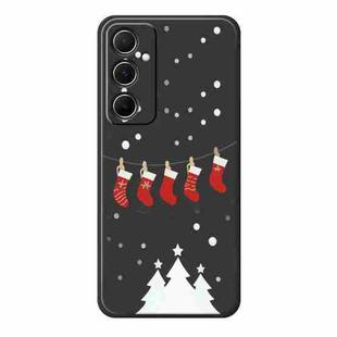 For Samsung Galaxy S23 5G A Series Minimalist TPU Creative Painted Phone Case(Black A0942)
