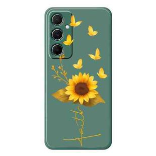 For Samsung Galaxy S23 5G A Series Minimalist TPU Creative Painted Phone Case(Green A0965)