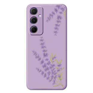 For Samsung Galaxy S21 5G A Series Minimalist TPU Creative Painted Phone Case(Purple A0975)