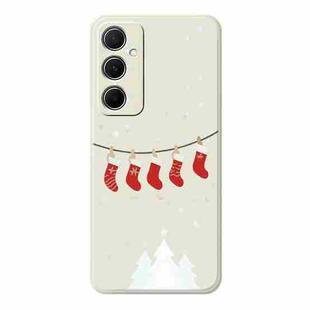 For Samsung Galaxy S21 5G A Series Minimalist TPU Creative Painted Phone Case(White A0942)