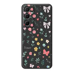 For Samsung Galaxy S21 5G A Series Minimalist TPU Creative Painted Phone Case(Black A0955)