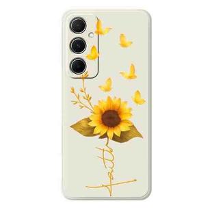For Samsung Galaxy S21 5G A Series Minimalist TPU Creative Painted Phone Case(White A0965)