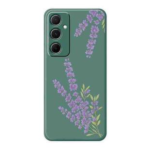 For Samsung Galaxy S21 Ultra 5G A Series Minimalist TPU Creative Painted Phone Case(Green A0975)