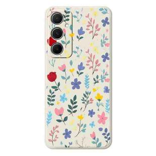 For Samsung Galaxy S21 Ultra 5G A Series Minimalist TPU Creative Painted Phone Case(White A0944)
