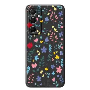For Samsung Galaxy S21 Ultra 5G A Series Minimalist TPU Creative Painted Phone Case(Black A0944)