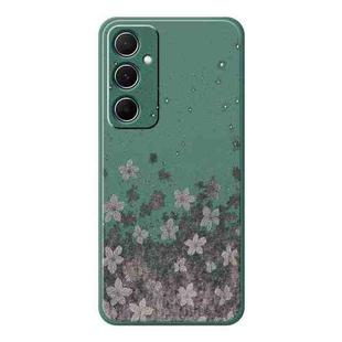 For Samsung Galaxy S21 Ultra 5G A Series Minimalist TPU Creative Painted Phone Case(Green A0945)