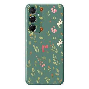 For Samsung Galaxy S21 Ultra 5G A Series Minimalist TPU Creative Painted Phone Case(Green A0953)
