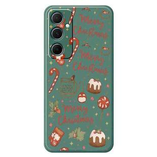 For Samsung Galaxy S24+ 5G B Series Minimalist TPU Creative Painted Phone Case(Green A0997)