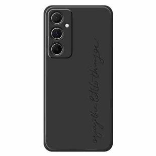 For Samsung Galaxy S23 5G B Series Minimalist TPU Creative Painted Phone Case(Black A1004)