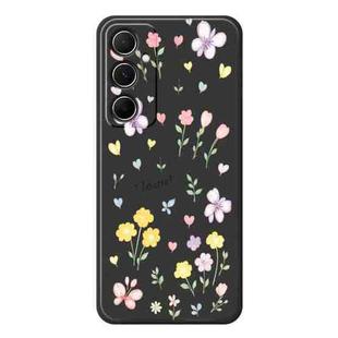 For Samsung Galaxy S22 Ultra 5G B Series Minimalist TPU Creative Painted Phone Case(Black A1002)
