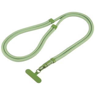 7mm Polyester Solid Color Minimalist Adjustable Crossbody Mobile Phone Lanyard(Green)