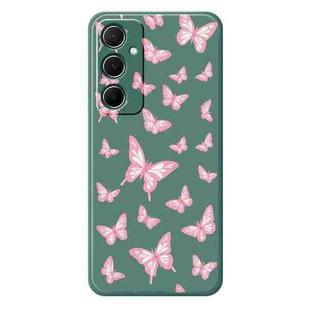 For Samsung Galaxy S22 Ultra 5G C Series Minimalist TPU Creative Painted Phone Case(Green A1033)