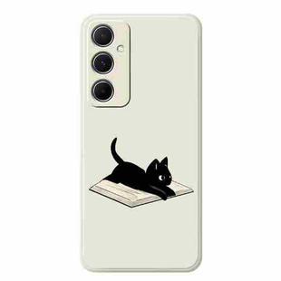 For Samsung Galaxy S22+ 5G C Series Minimalist TPU Creative Painted Phone Case(White A1013)