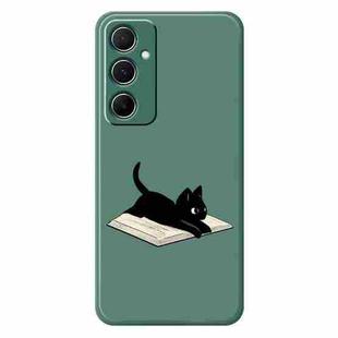 For Samsung Galaxy S21 Ultra 5G C Series Minimalist TPU Creative Painted Phone Case(Green A1013)