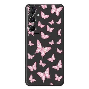 For Samsung Galaxy S21 Ultra 5G C Series Minimalist TPU Creative Painted Phone Case(Black A1033)