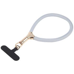 8mm Adjustable Gold Buckle Wrist Short Strap Anti-lost Mobile Phone Lanyard(Light Grey)