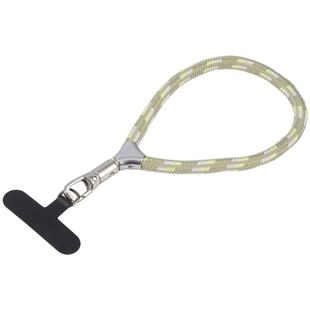 8mm Adjustable Silver Buckle Wrist Short Strap Anti-lost Mobile Phone Lanyard(Light Green Dot Color)