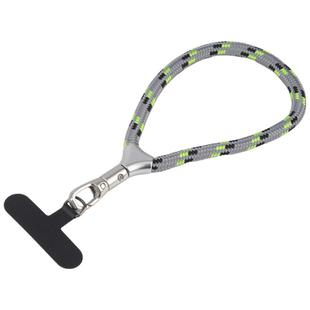 8mm Adjustable Silver Buckle Wrist Short Strap Anti-lost Mobile Phone Lanyard(Grey Dot Color)