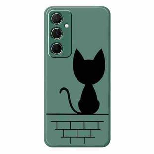 For Samsung Galaxy S23 FE 5G D Series Minimalist TPU Creative Painted Phone Case(Green A1052)