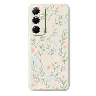 For Samsung Galaxy S23 5G D Series Minimalist TPU Creative Painted Phone Case(White A1060)