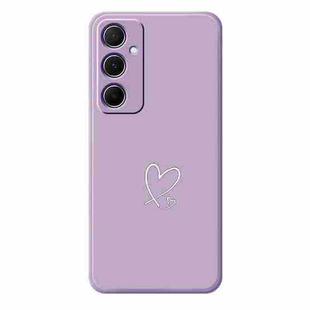 For Samsung Galaxy S21 Ultra 5G D Series Minimalist TPU Creative Painted Phone Case(Purple A1044)