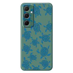 For Samsung Galaxy S21 Ultra 5G D Series Minimalist TPU Creative Painted Phone Case(Green A1047)