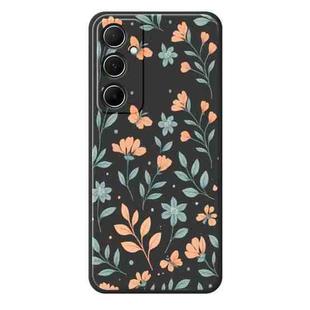 For Samsung Galaxy S21 Ultra 5G D Series Minimalist TPU Creative Painted Phone Case(Black A1059)