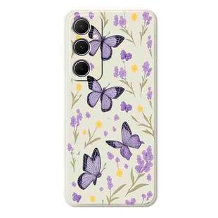 For Samsung Galaxy S22+ 5G E Series Minimalist TPU Creative Painted Phone Case(White A1061)